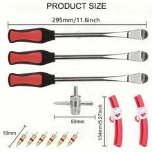 12pcs Tire Lever Tool Spoon And Wheel Rim Protectors Tool Kit For Motorcycle Dirt Bike Lawn Mower Tire Changing Tools Kit Dirt Bike Touring Set - Multicolor - View 6