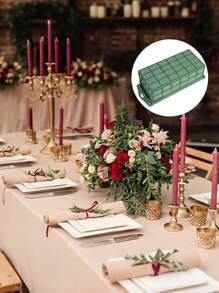 1pc Flower Arrangement Mesh Flower Mud And Fixer, Flower Cage Basket Flower Holder Plastic MeshFlower Mud, Wedding Centerpieces & Tabletop Displays DlY Flower Arrangement Mud Block
