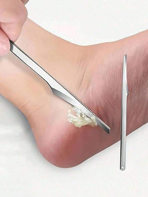 Foot Skin Grinding Scraper, Foot Skin Remover For Removing Dead Skin And Calluses, Daily Home Foot Repair Tool,Stainless Steel Foot Knife - Dead Skin Remover, Toe Nail Shaver For Pedicure And Foot Care Tool