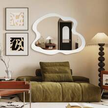 Irregular Mirror Special Shape Makeup Mirror Asymmetric Wall Mirror Shatter-Proof Glass Decorative Mirror Suitable For Desktop Wall-Mounted Wash Basin Mirror