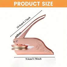 Custom Your Wedding Embosser, Napkin Embosser, Envelope And Invitation Embosser, Personalized Embosser Stamp, Custom Embosser Stamp, Personalized Wedding Embosser, Initials Embosser, Paper Embosser, Monogram Embosser Personalized Initials Embosser Stamp, Monogram Embosser - Silver - View 12