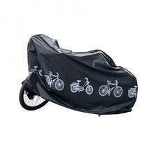2 件 3D 自行车罩 - 防水 PEVA 材料，具有防紫外线和通风设计，适用于摩托车/电动滑板车 - 适用于户外停车、防雨、长期防晒 - 摩托车雨罩 - 电动滑板车配件 - 防风雨车辆保护装置 - 通勤必需品 - 四季自行车棚 - 彩色 - 查看 6