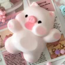 1 件高品质 Squishy Pig 减压玩具，柔软丝滑硅胶材质，抗压力挤压玩具 - 彩色 - 查看 8