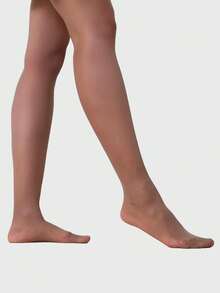 Women's 15 Thread Classic Nude Skin Tone Full-Fit High Waist Seamless Pantyhose - 米色 - 查看 3