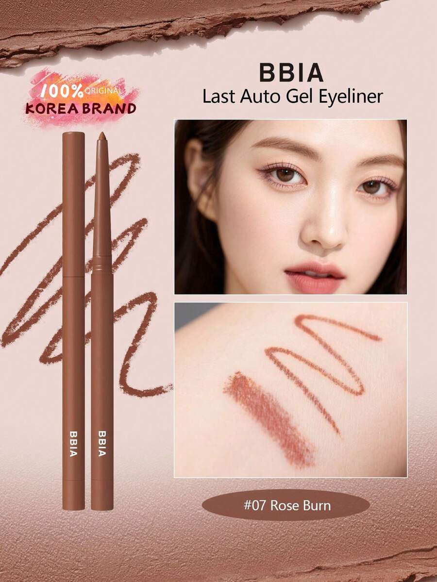 Bbia Last Rose Burned Color 自動眼線筆 07,19色,快乾防暈染持久超滑眼線筆,可用作眼影和眼線筆,多功能唇線筆和輪廓筆,韓系眼妝,韓系彩妝,韓系化妝品,節日禮物,母親節禮物,0.3g/0.01oz - 07 Rose Burn - 查看 1