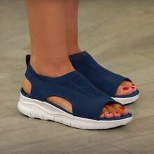 Zapatos de mujer, zapatos casuales de arena y deportivos, cuña de arena para playa, plataforma romana de arena, verano 2024