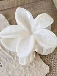 1/2/6 piezas Pinzas para el cabello de diseño de flores de acrílico de gran tamaño, accesorios elegantes y sofisticados para el cabello personalizados para mujeres, uso versátil para el día a día