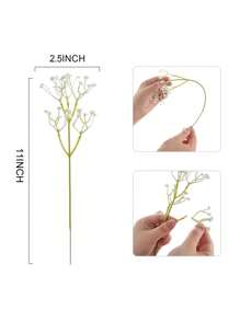 30 Pcs White Artificial Baby's Breath Flowers, Suitable For Wedding Bouquet, Bridal Bouquet, Home Decor, Party & Holiday Gifts