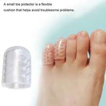 Shmian 10Pcs/20pcs Transparent Breathable Silicone Toe Protectors Prevent Blisters, Calluses And Corn, Comfortable With High Elasticity
