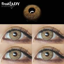 FRESH LADY Freshlady Natural Color Contact Eyewear, Leopard Print Brown Pupilentes, 1 Year Disposable - Brown - View 11