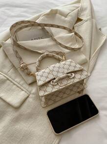 Mini Square Bag, Elegant And Fashionable Handbag, Versatile Shoulder/Crossbody Bag For Women