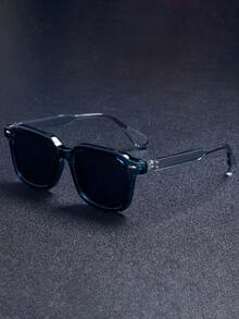 New Vintage Classic Square Small Frame Fashion Glasses, Unisex Simple Versatile High-End Casual, Daily, Party, Street Style Fashion Glasses, Suitable For Everyday Wear - Multicolor - View 10