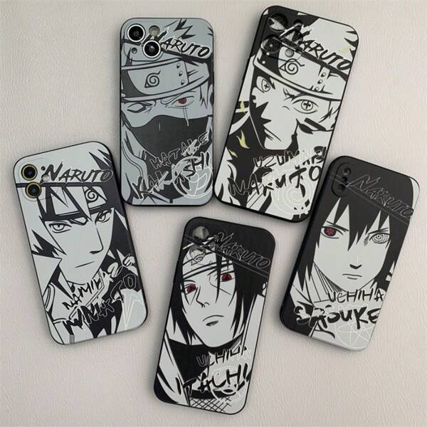 bandai 1pc/ Black And White Sketch Style, Wave Wind Water Gate, Uchiha Sasuke, Uzumaki , Kakashi Hachiki, Uchiha Itachi Anime Character Sketch Images, Especially Suitable For Fans Who Like , The Image Is Three-Dimensional And Realistic