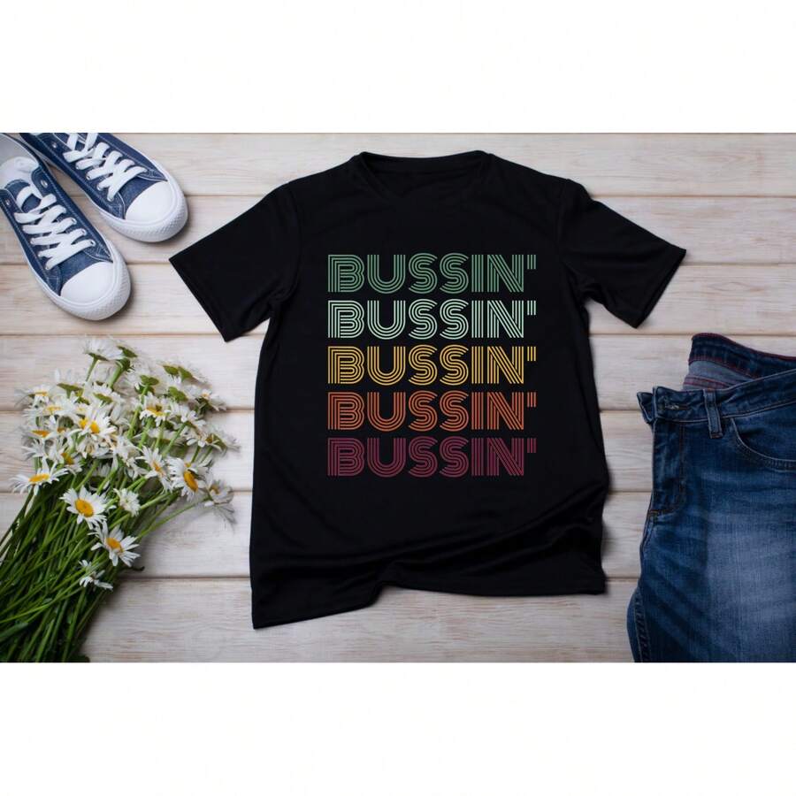 Awesome Gen Z Slang Awesome T-Shirt Men's Cotton Off-The-Shoulder T-Shirt - Black - View 1