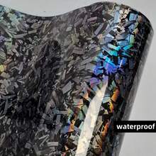 1 Pc Car PET Carbon Black Forged Carbon Fiber Sticker, Car Color Changing Film, Car Interior Center Control Forged PET Decal, Motorcycle Customization Accessories, Forged Carbon Fiber Car Wrap Film - one-size - View 9