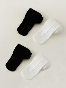 4 paia di collant da danza per ragazze, collant in velluto tinta unita sottili e ad alta elasticità per ragazze in primavera, estate e autunno