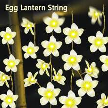 LED Egg Flower Light String Combines Tropical Egg Flower Shape With LED Light String To Form A Decoration That Combines Natural Beauty And Light And Shadow Effects
