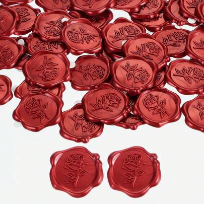 20/30/50 件蜡封贴纸，婚礼邀请函信封封口贴纸，自粘信封封口，非常适合婚礼、邀请函、信封、礼品包装、圣诞节