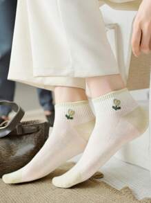 1/5/10/20 Pairs Women Cartoon Chic Casual Versatile Ankle Socks