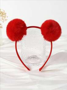 1pc Girls Pompom Decor Cute Headband For Party