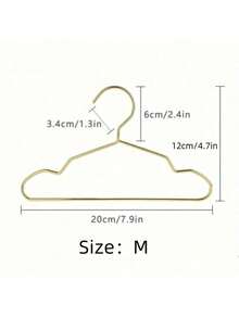 5/10pcs Gold Mini Metal Hangers, Perfect For Homes With Kids Or Pets, Compact And Durable Design Ideal For Drying Small Clothing Items - Multicolor - View 15