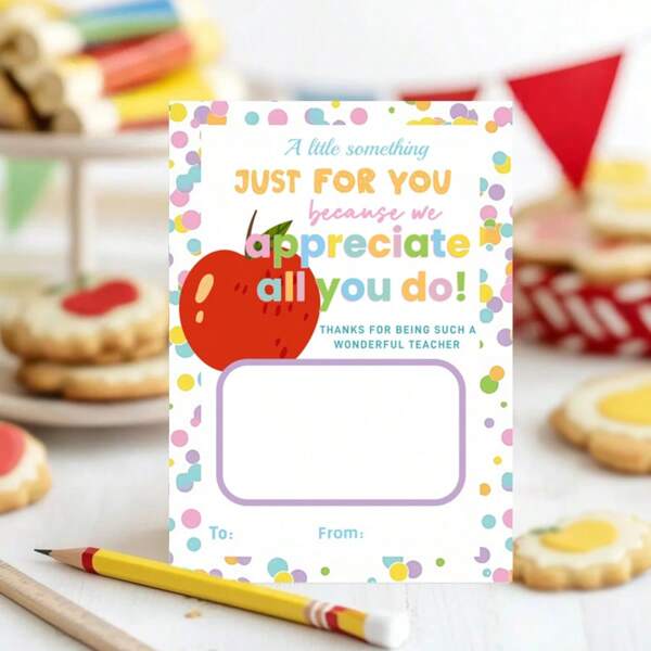 20 Pcs, Teacher Thank You Gift Card Holder, Teacher Gift Card, Teacher End Of Year Gift, Summer Gift Card, Teacher Thank You Gift Ideas, Staff Thank You Gift Card, School Holidays, Summer Is Coming, Teacher Graduation Season Gifts School Supplies,Back To School