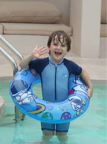 Astronaut Swim Ring, [ Thick PVC] Material, Thick | Child, Teen, Adult Anti-Side Float Life Buoy, Portable Beach Pool Party Birthday Gift