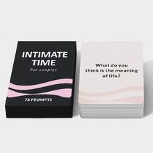 HEART BRIDGE 1 件情侣亲密时刻纸牌游戏，桌面游戏帮助情侣建立深厚的情感联系，约会之夜情感联结主题互动问答，非常适合情人节/万圣节/圣诞节礼物，适合浪漫约会之夜 - 黑色 - 查看 8