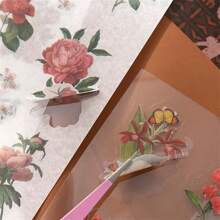 Natural Memory Warm Gift Box Stationery Set, Includes Nature Plant Floral Decoration Material Stickers Tapes, High-Quality Notebook, Planner Gift Box