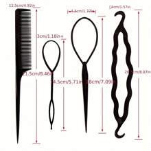 8pcs/Set Women's Multi-Color No-Heat Curling Iron Accessories Kit: Satin Hair Wrap, Bun Maker, Hair Pins, Bun Maker, Curling Iron