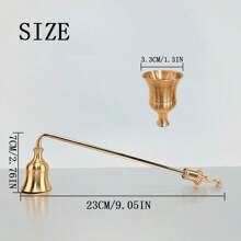 Stingător de lumânări metalic multicolor, decor pentru casă și bucătărie, accesorii pentru lumânări, instrument de parfumare cu mâner, stingător de lumânări, material metalic