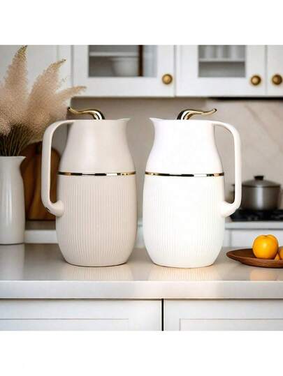 1000ml Thermal Coffee Carafe, Double Wall Insulated Bottle, 12 Hours Hot/24 Hours Cold Drinks, Coffee Dispenser, Coffee Server, Tea Pot