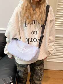 حقيبة كاجوال رياضية اسطوانية الشكل بثلاثة ألوان، حقيبة رياضية وللياقة البدنية كاجوال ذات طراز أحرف بشكل اسطواني، حقيبة يد محمولة وخفيفة الوزن عصرية لاستخدام يومي، حقيبة أمتعة خفيفة الوزن ذات سعة كبيرة، حقيبة تدريب