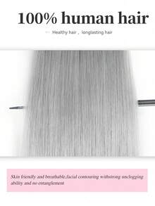 real me. Genius Weft 接发 真人发 隐形缝制接发 手工接发 灰色接发 女士直发 50 克 - SGray - 查看 3