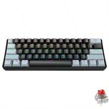 APAYADO Teclado Mecânico Miniatura com Fio K61 de 60% para Jogos, Interruptor Azul, Adequado para Mini PC e Periféricos de Laptop