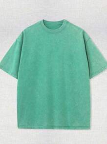 1 Piece, 230G Double-Sided Washed, Cold Drink Crayfish Printed T-Shirt, High-Quality Wax Printed Cotton Retro Fashion Brand T-Shirt, Suitable For Summer T-Shirt With A Certain Thickness, Holiday Gift