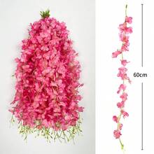 10 件人造花紫藤花、花串绣球花、藤蔓装饰、假花藤条悬挂婚礼塑料花丝花天花板、母亲节毕业典礼 - 彩色 - 查看 2