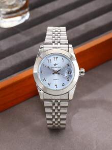 RICECGO Women's Classic Quartz Watch, Arabic Numerals, Ideal Gift For Daily Wear Or Special Occasions, Anniversary Gift, Back To School Gift - Silver - View 10