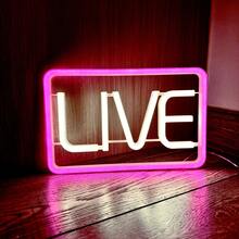 Neonlicht, Musik Neon Schild, Buchstaben Neon Lampe, Neonlicht, Bar Schild, beleuchtete Schilder, geeignet für Bierbar, Musikstudio, Schlafzimmerwand Dekoration, Party, Club (blau und rosa)