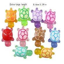 2/10pcs. Turtle Resin Pendant Glow-In-The-Dark Turtle Popular Blind Bag Resin Pendant Turtle Bag Key Chain Couple