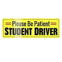 3pcs Multi-Color Student Driver Magnetic Decal, Reflective Magnetic Driver Sign, Removable Beginner Driver Sticker For Car - Multicolor - View 8