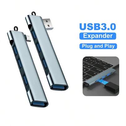 Elbow HUB USB/Type C HUB USB3.0 Docking Station 4 พอร์ต USB HUB Type C HUB Adapter