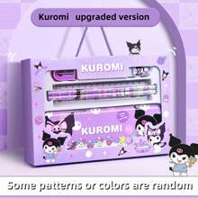 Sanrio 1pc Sanrio Stationery Gift Box Set, School Supplies For Boys & Girls, Includes Pencils, Eraser, Crayons, Sharpener, Kuromi, Perfect Birthday Gift For Kids, High-Quality Gift Box Packaging,Back To School,School Supplies