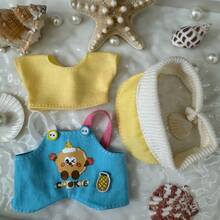 [Solo el atuendo] Nuevos monos tipo peto de 17 cm de Labobo, con ropa intercambiable para la primera y segunda generación de la linda figura de tipo galleta - Multicolor - Ver 9