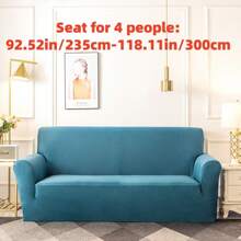 1pc Home Use Solid Milk Silk Fabric Elasticity Sofa Cover For Four Seasons Anti-Dirt Protection For Pets