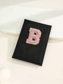 شنطه سفر اغراض سفر لوازم السفر اغراض السفر اشياء للسفرحافظة جواز سفر حرف A-Z قطعة واحدة ، غطاء جواز سفر مطبوع بخريطة العالم من مادة ال- PU ، كتيب جواز سفر وردي ، محفظة جواز سفر للسفر والأعمال ، أساسيات السفر الصيفية خفيفة الوزن - الأسود - مشاهدة 30