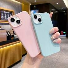 For IPhone 11, 12, 13, 14, 15, 16 Plus Pro Promax XSMAX XS/X  Faux Leather Phone Case, High-End And Fashionable - Hồng - Xem 2