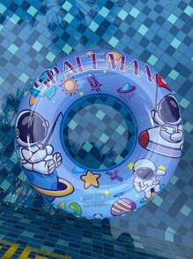 Astronaut Swim Ring, [ Thick PVC] Material, Thick | Child, Teen, Adult Anti-Side Float Life Buoy, Portable Beach Pool Party Birthday Gift