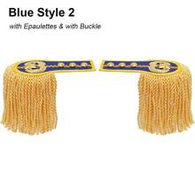1 Paar Schulterstück Epauletten Brosche Bord Multifunktionale Quaste Fransen Epauletten für Trommel Horn Band Jacken Mäntel Epaulette