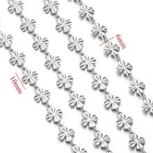 100cm 304 Stainless Steel Clover Chain 18k Gold Plated DIY Jewelry Handmade Chain Fashion Necklace - Chain - View 7